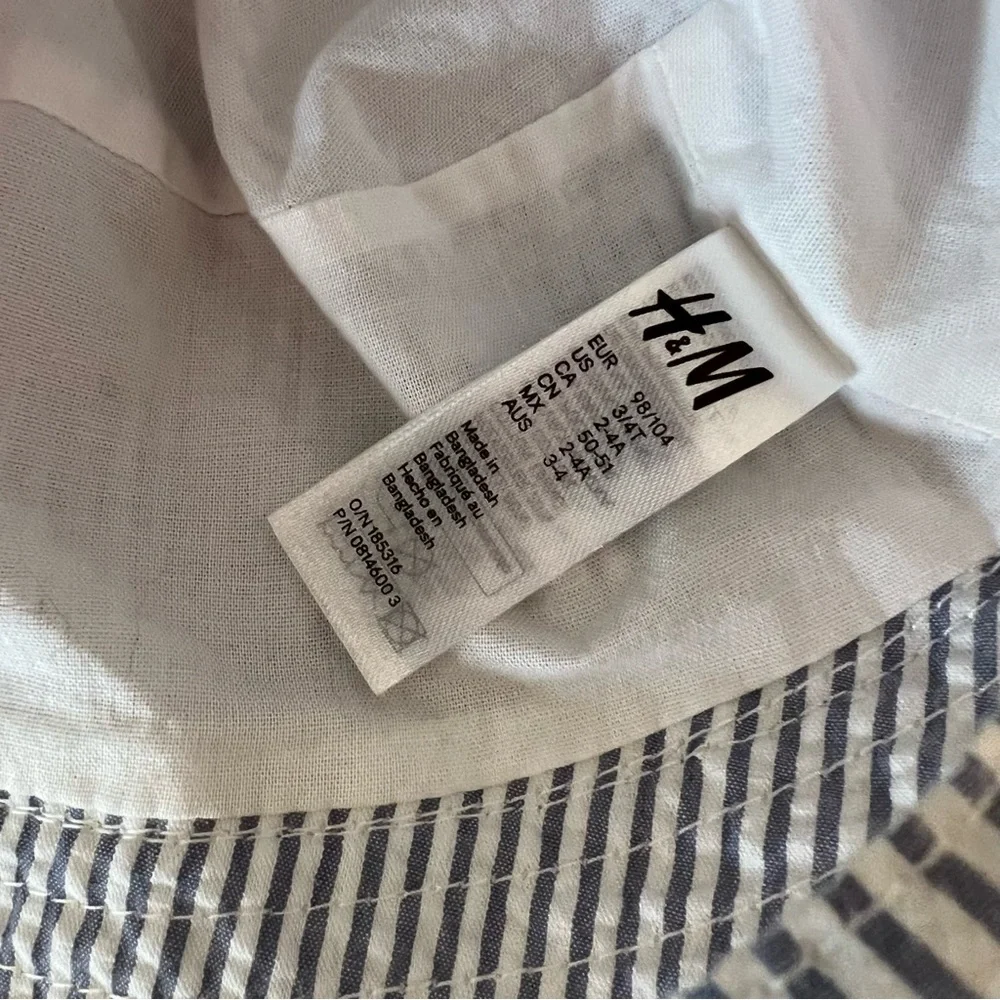 H&M Unisex Seersucker Sun Hat - Picture 2 of 2